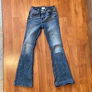 BKE Girls Blue bootcut Jeans - Mid Wash- 14L